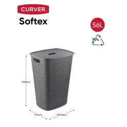 Curver Softex Wasmand met Deksel< Opbergen