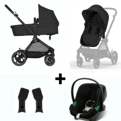 Eos Basic Kinderwagen met Autostoel Aton B2 en Adapterset|Cybex Outlet