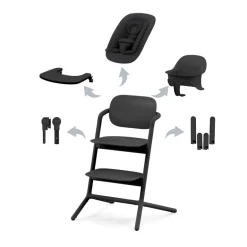Lemo Kinderstoel 4-in-1 met Newbornset, Babyset, Eetblad en Accessoires|Cybex