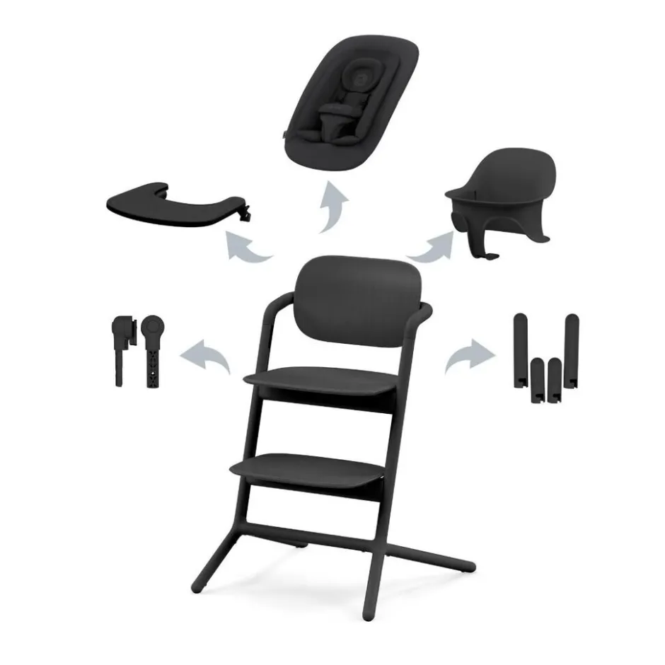Lemo Kinderstoel 4-in-1 met Newbornset, Babyset, Eetblad en Accessoires|Cybex