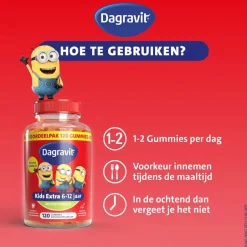 Dagravit Kids Multivitaminen Minions Gummies< Baby En Kind Gezondheid|Vitamines