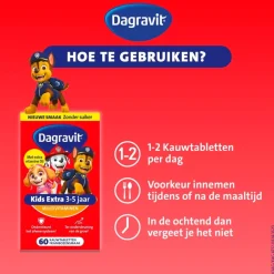Dagravit Kids-Xtra Paw Patrol 3-5 jaar Kauwtabletten< Baby En Kind Gezondheid|Vitamines