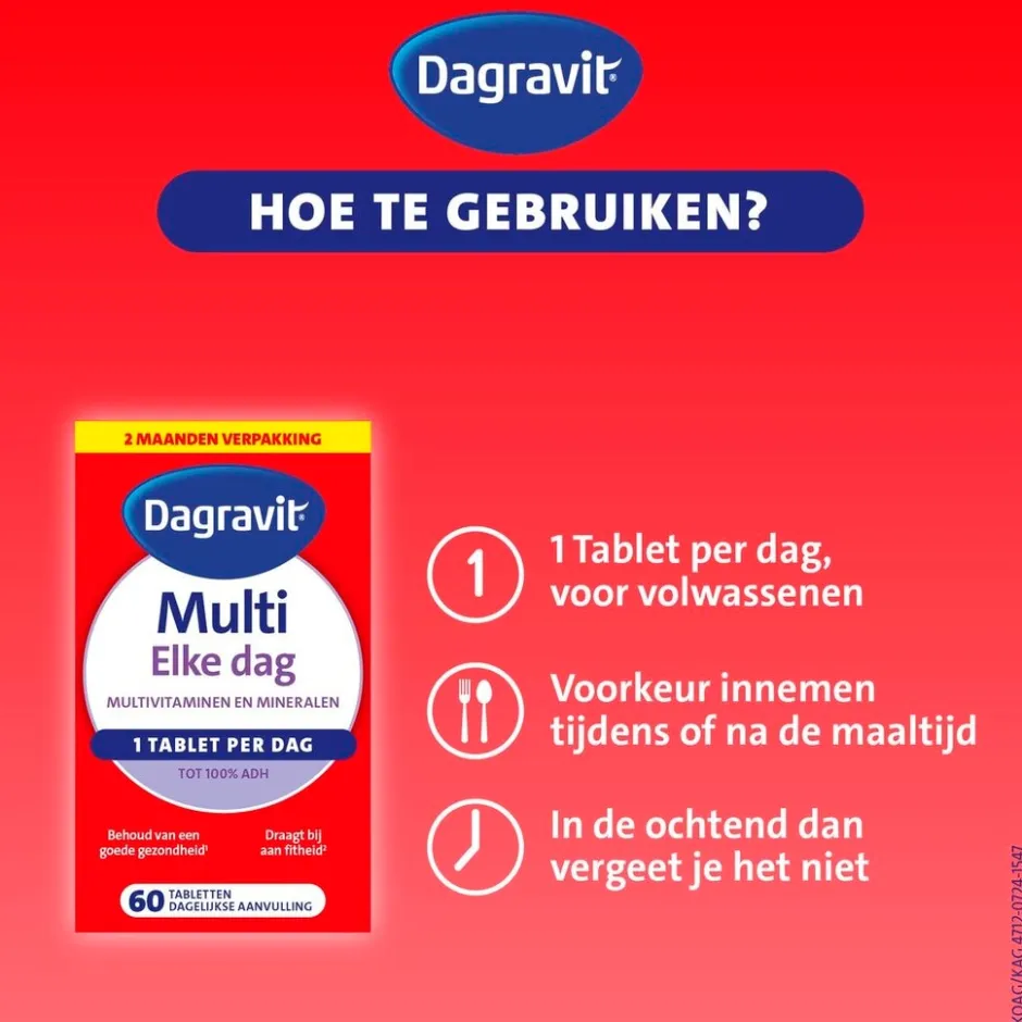 Dagravit Multi Elke Dag Tabletten< Vitamines
