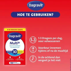 Dagravit Totaal 30 Multivitaminen en Mineralen Dragees< Vitamines