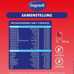 Dagravit Totaal 30 Multivitaminen en Mineralen Dragees< Vitamines