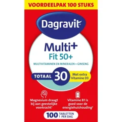 Dagravit Totaal 30 Vitaal 50+ Tabletten< Vitamines
