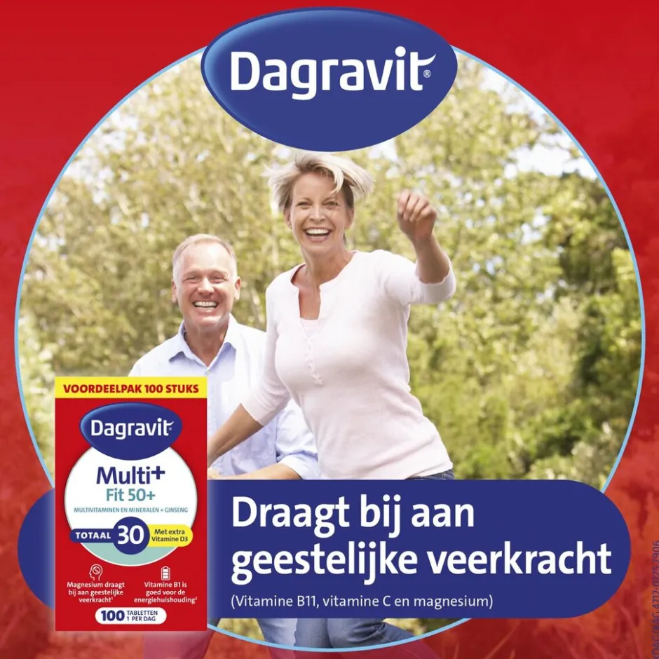 Dagravit Totaal 30 Vitaal 50+ Tabletten< Vitamines