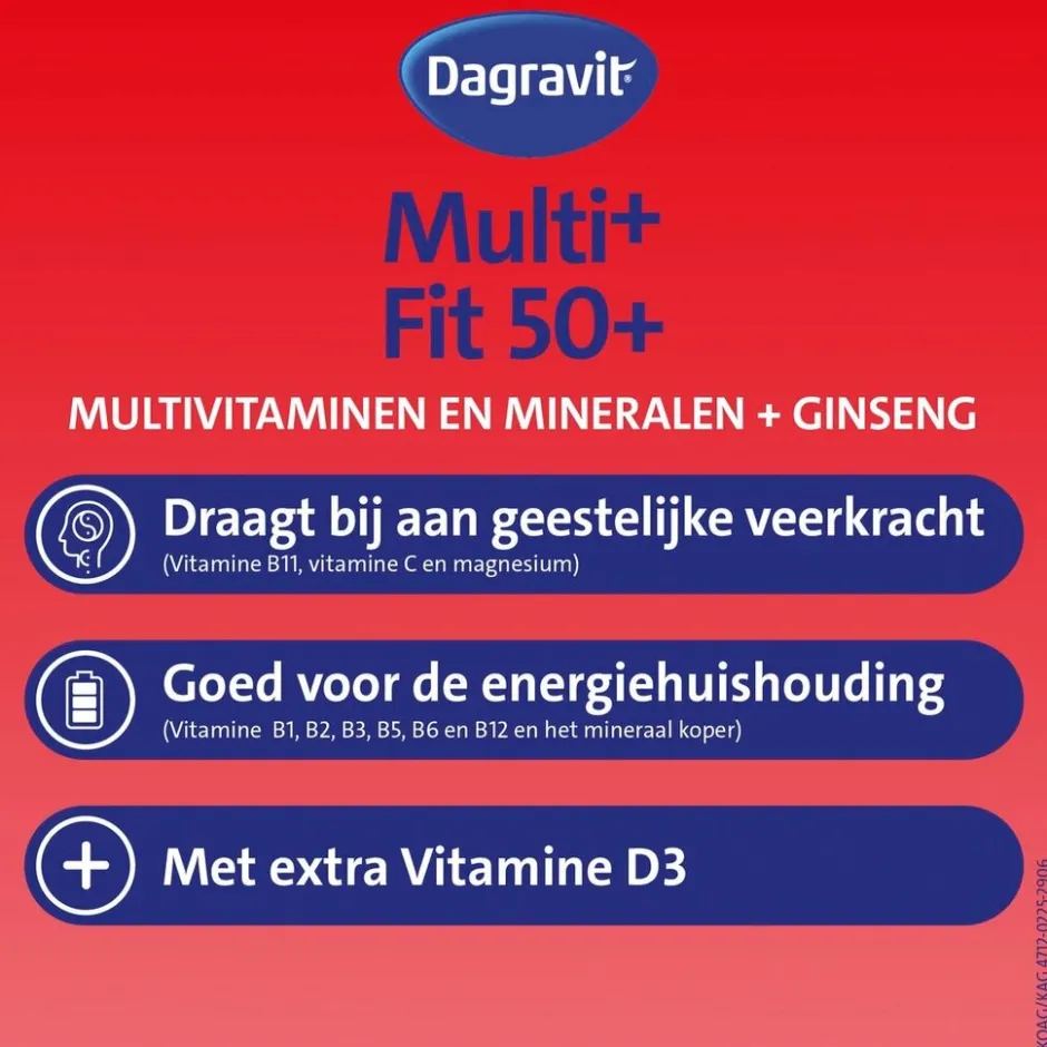 Dagravit Totaal 30 Vitaal 50+ Tabletten< Vitamines