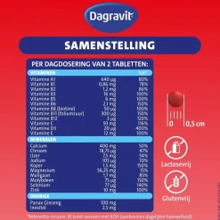Totaal 30 Vitaal 60+ Multivitaminen Tabletten|Dagravit Discount