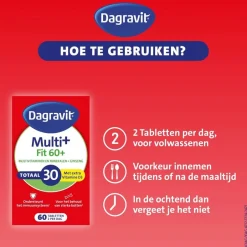 Totaal 30 Vitaal 60+ Multivitaminen Tabletten|Dagravit Discount