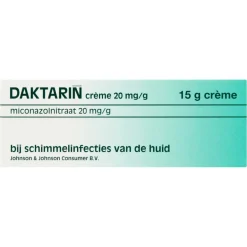 Daktarin Miconazolnitraat 20mg/g Crème bij Schimmelinfecties< Voetschimmel|Huidbehandeling