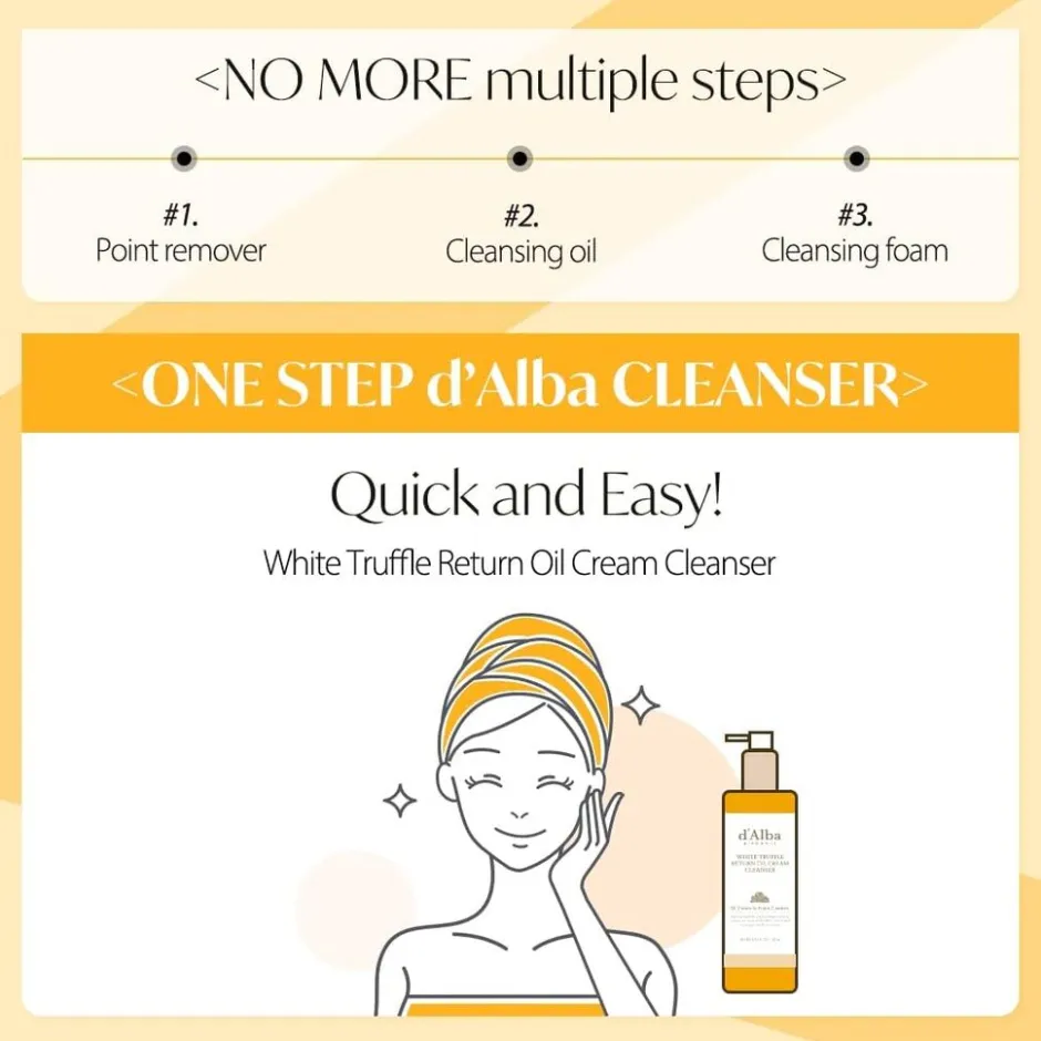d'alba White Truffle Return Oil Cream Cleanser< Gezichtsreiniging