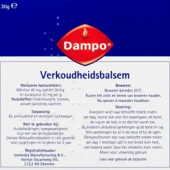 Verkoudheidsbalsem|Dampo Online