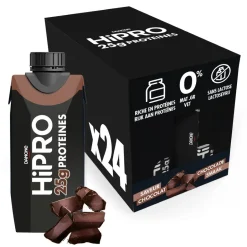 DANONE HiPRO Chocolade Proteïneshake Voordeelverpakking 24 x 330ml| Clearance
