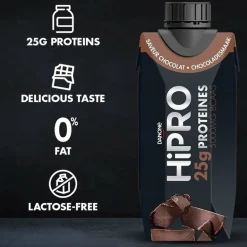 DANONE HiPRO Chocolade Proteïneshake Voordeelverpakking 24 x 330ml| Clearance