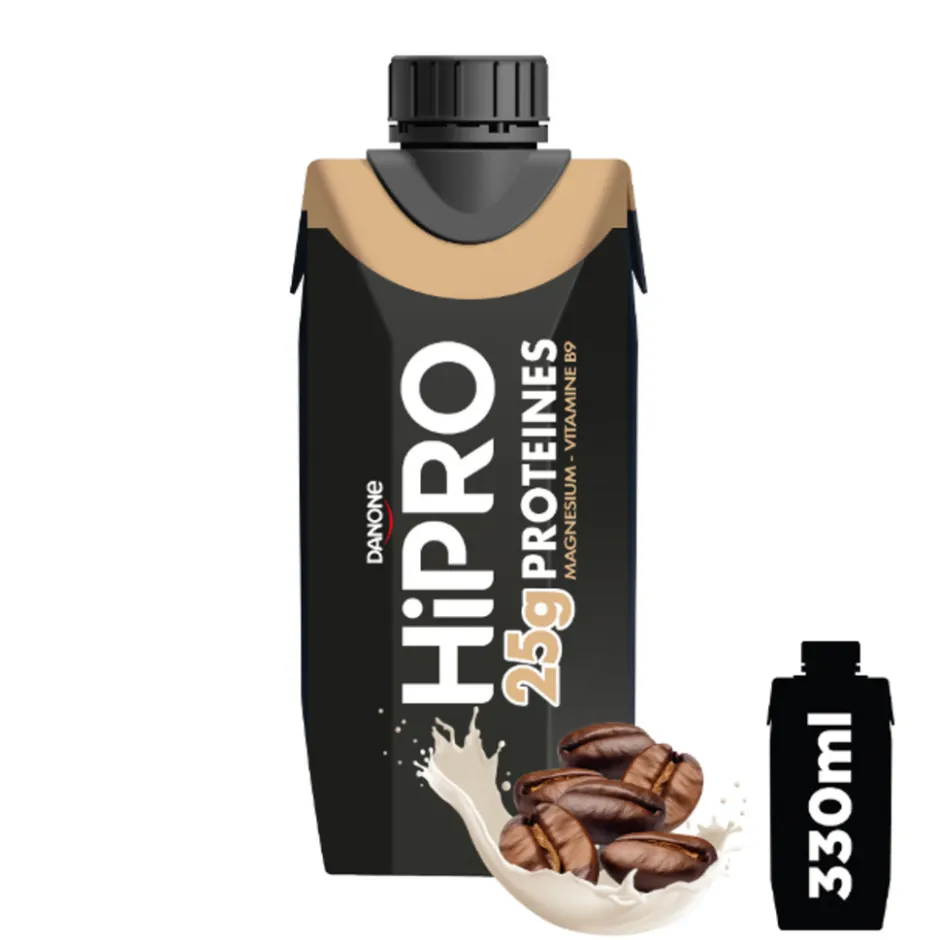 DANONE HiPRO Koffie Proteïneshake Voordeelverpakking 32 x 330ml< Sportdrank