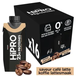 DANONE HiPRO Koffie Proteïneshake Voordeelverpakking 16 x 330ml< Sportdrank