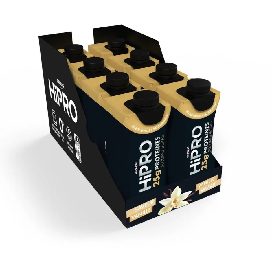 DANONE HiPRO Vanille Proteïneshake Voordeelverpakking 24 x 330ml| Hot