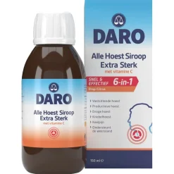 Daro Extra Sterk Alle Hoest Siroop met Vitamine C< Luchtwegen