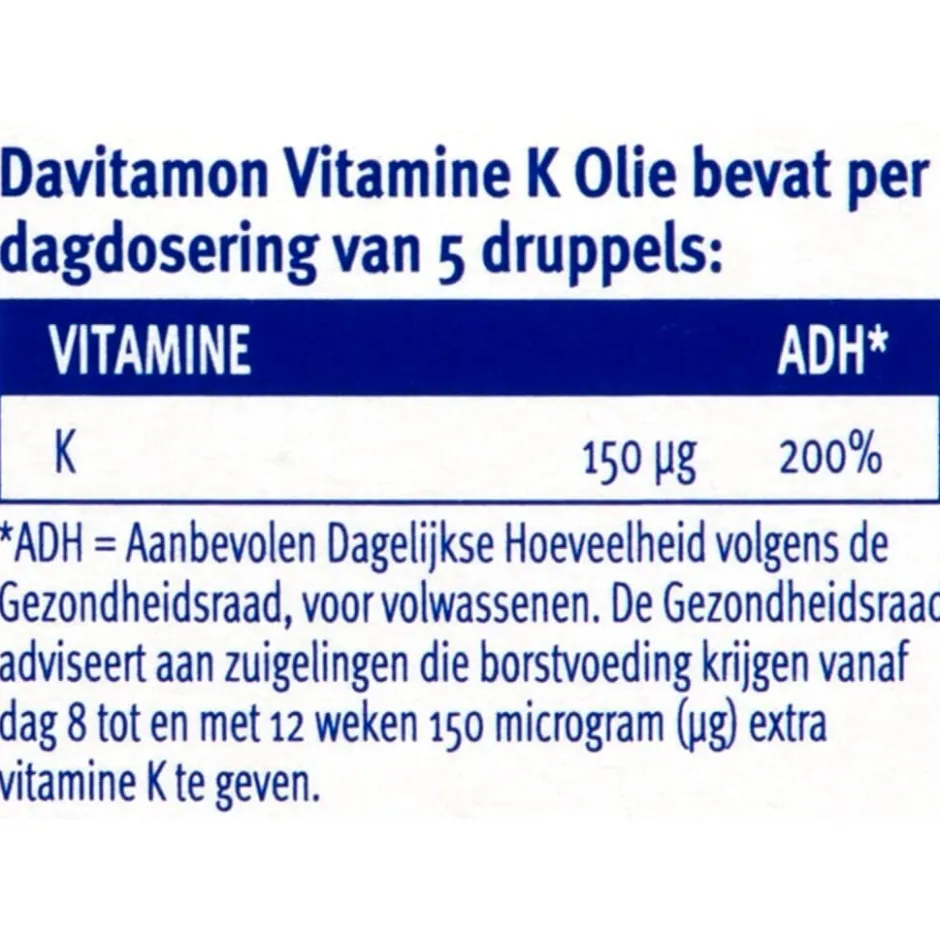 Davitamine Vitamine K Olie|Davitamon Hot