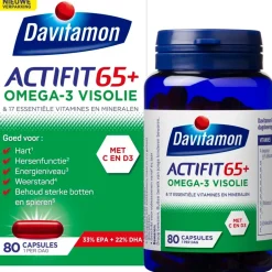 Actifit 65+ Omega-3 Visolie Multivitamine & Mineralen Capsules|Davitamon Online