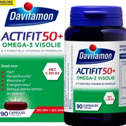 Actifit 50+ Omega-3 Visolie Multivitamine & Mineralen Capsules|Davitamon Online