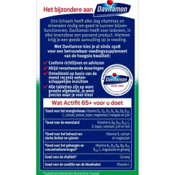 Davitamon Actifit 65+ Tabletten< Weerstand En Energie|Botten En Spieren