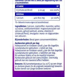 Calcium met Vitamine D3 Pepermunt Kauwtabletten|Davitamon Clearance