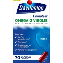 Davitamon Compleet Omega-3 Visolie Capsules< Visolie|Omega 3