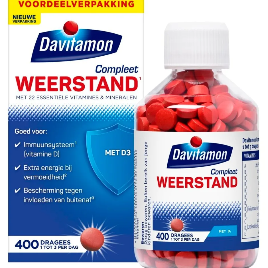 Davitamon Compleet Weerstand Dragees< Weerstand En Energie|Vitamines