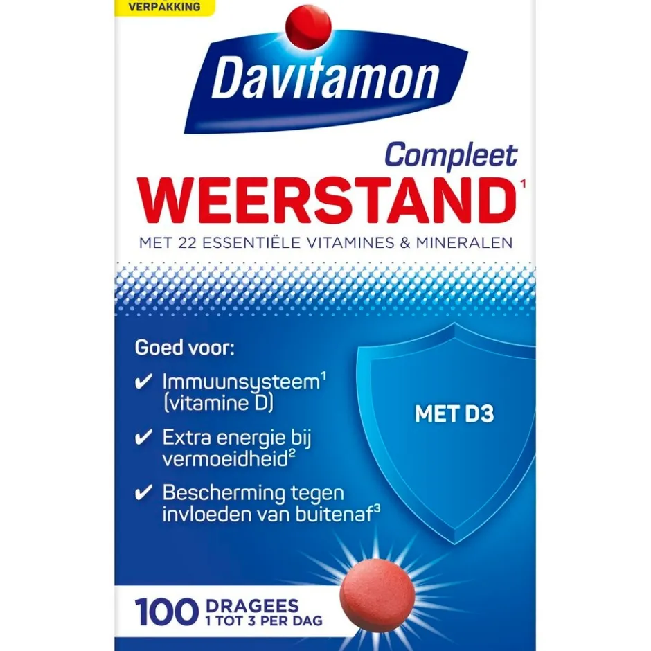 Davitamon Compleet Weerstand Dragees< Weerstand En Energie|Vitamines