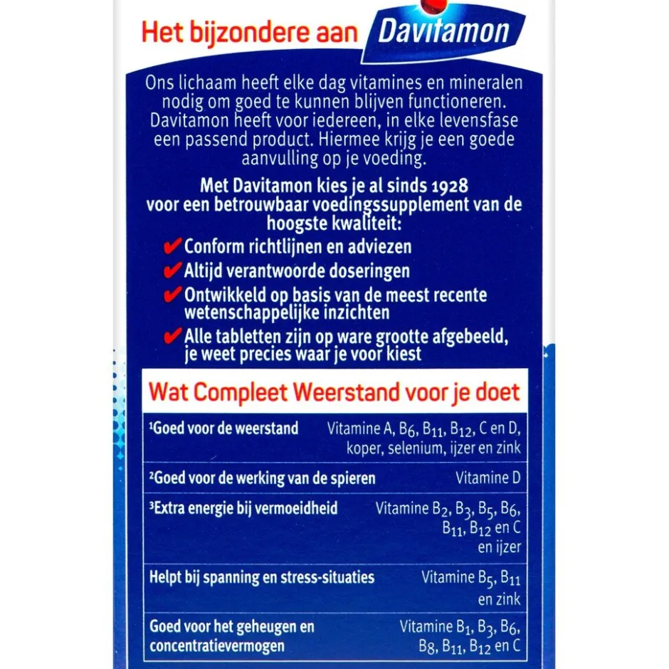 Davitamon Compleet Weerstand Dragees< Weerstand En Energie|Vitamines