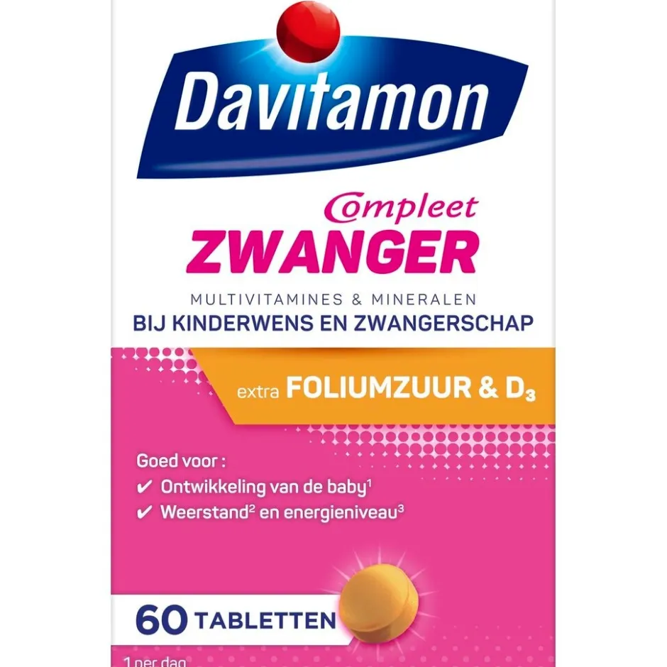 Davitamon Compleet Zwanger Tabletten< Zwangerschapssupplementen