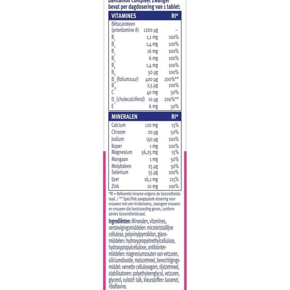 Davitamon Compleet Zwanger Tabletten< Zwangerschapssupplementen