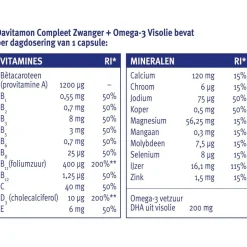 Compleet Zwanger + Omega-3 Visolie Capsules|Davitamon New