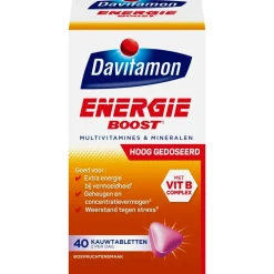 Davitamon Energie Boost¹ Hooggedoseerde Bosvruchten Kauwvitaminen< Weerstand En Energie|Vitamines
