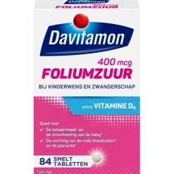 Foliumzuur Extra Vitamine D3 Smelttabletten|Davitamon Sale