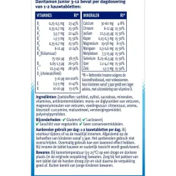 Junior 3-12 Banaan Kauwtabletten|Davitamon Best