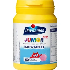 Davitamon Junior 3+ Framboos Kauwtabletten< Baby En Kind Gezondheid|Vitamines