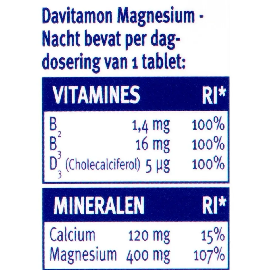 Magnesium Nacht Tabletten|Davitamon