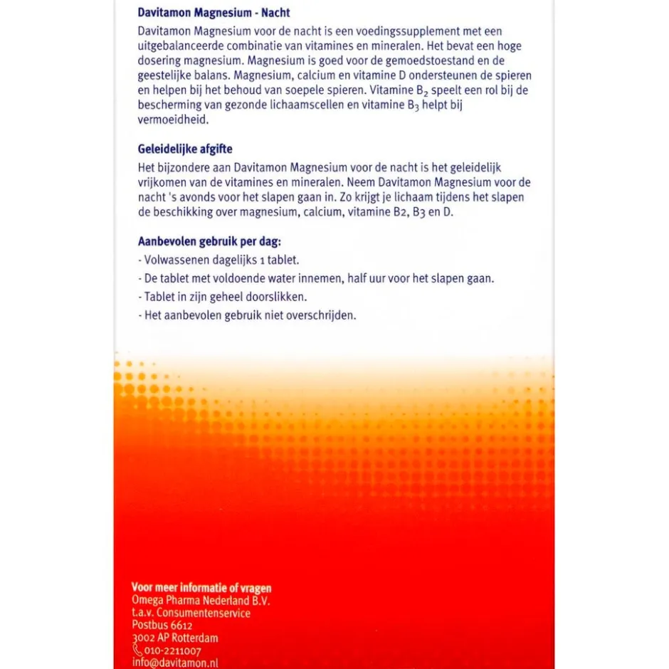 Magnesium Nacht Tabletten|Davitamon
