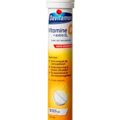 Vitamine C + Extra D3 Bruistabletten|Davitamon New