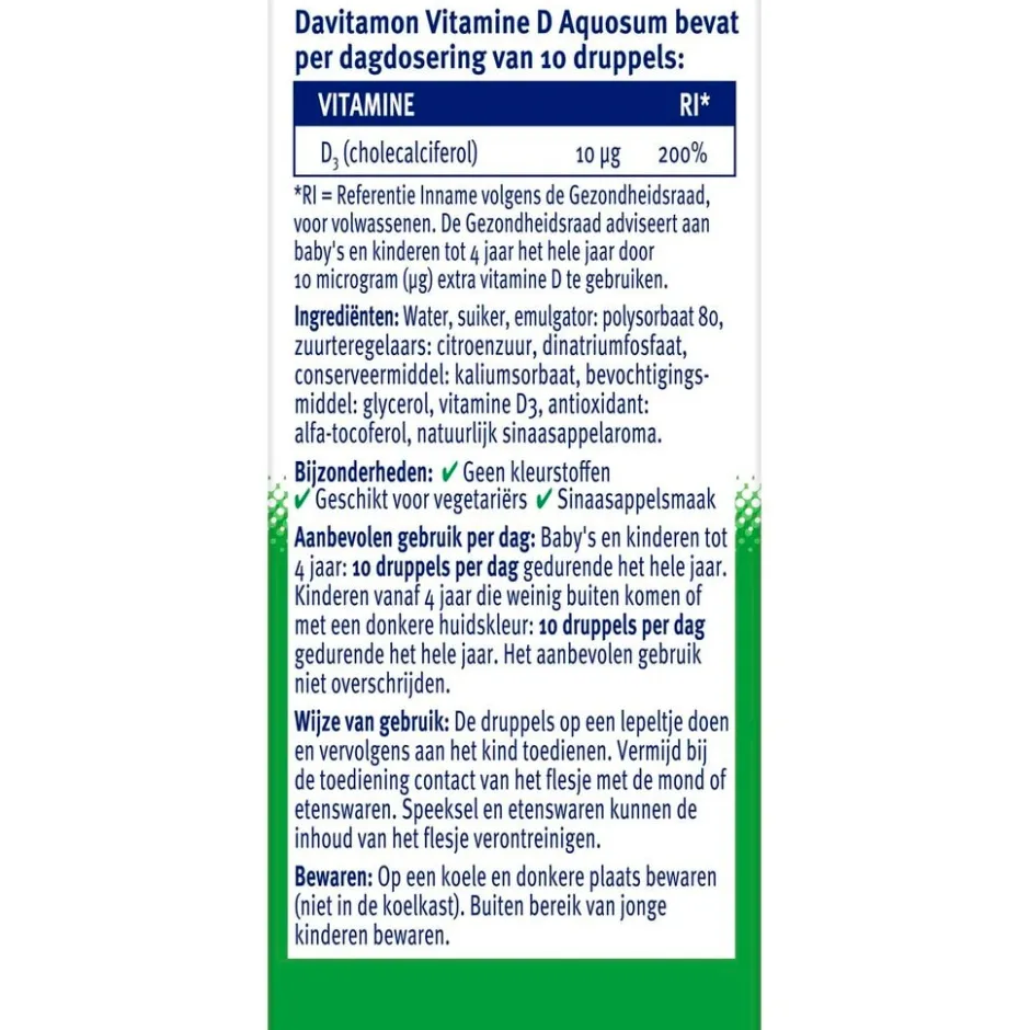 Vitamine D Aquosum Baby en Kind|Davitamon Discount