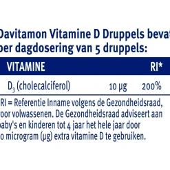 Davitamon Vitamine D Druppels< Baby En Kind Gezondheid|Vitamines