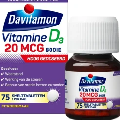 Davitamon Vitamine D Volwassenen Smelttabletten< Weerstand En Energie|Botten En Spieren
