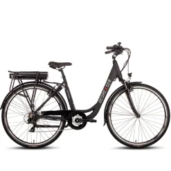 Degreaser dames ebike 50 cm 10.4 Ah 7sp zwart< Buiten En Vrije Tijd