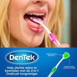 Orabrush 2-in-1 Tongreiniger|Dentek Best
