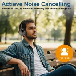 BTN211 Bluetooth Koptelefoon met active noise canceling|Denver Discount
