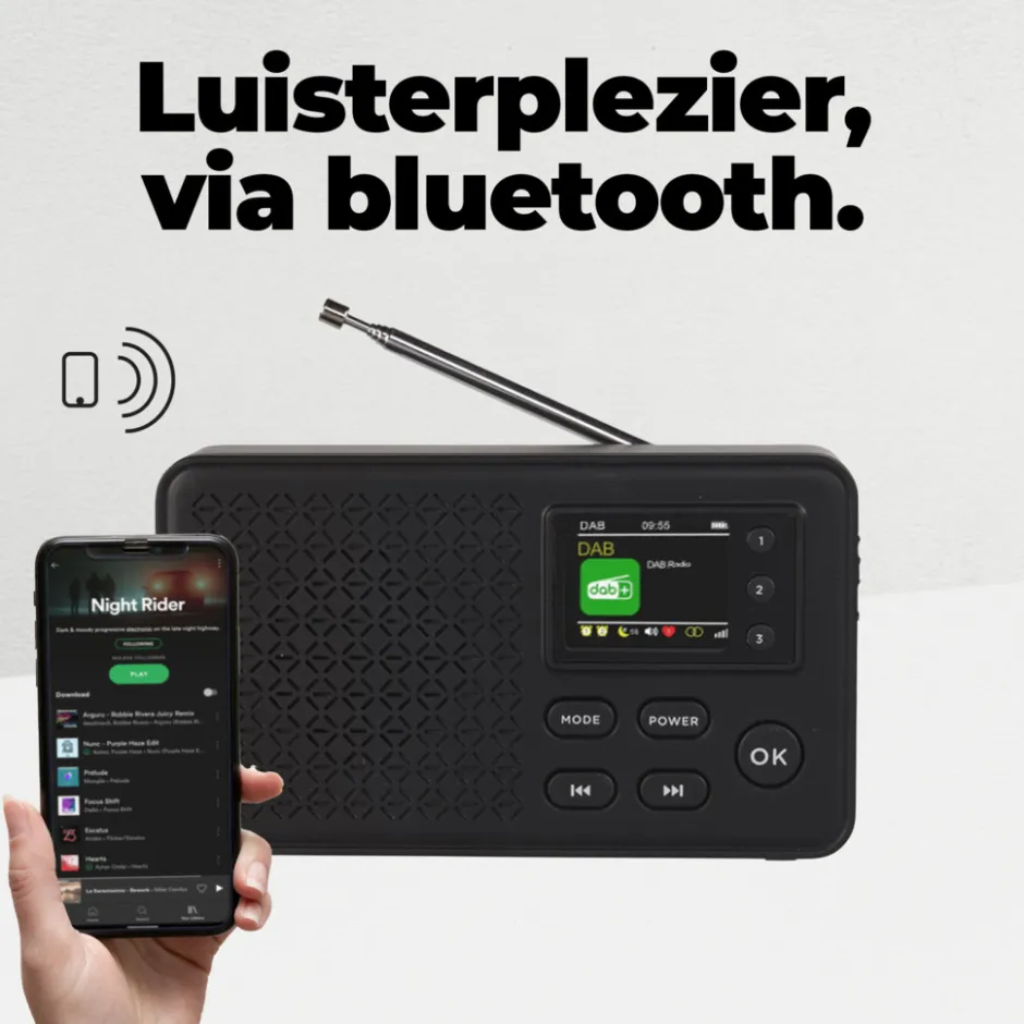 DAB57 DAB+/FM Radio met Bluetooth|Denver Discount