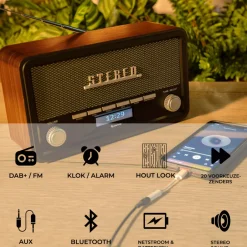 Denver DAB18 DAB+/FM Radio met Bluetooth< Verrassend Elektronica